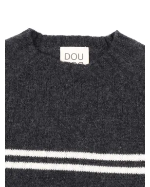 Douuod Kids フェアアイル柄セーター グレー - サムネイル3