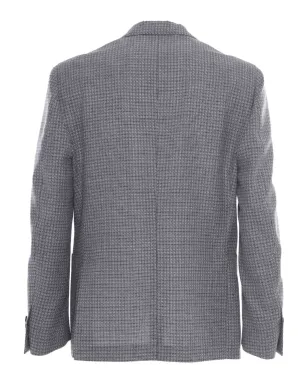 Lardini マイクロチェック柄のシングルブレストブレザー - サムネイル2