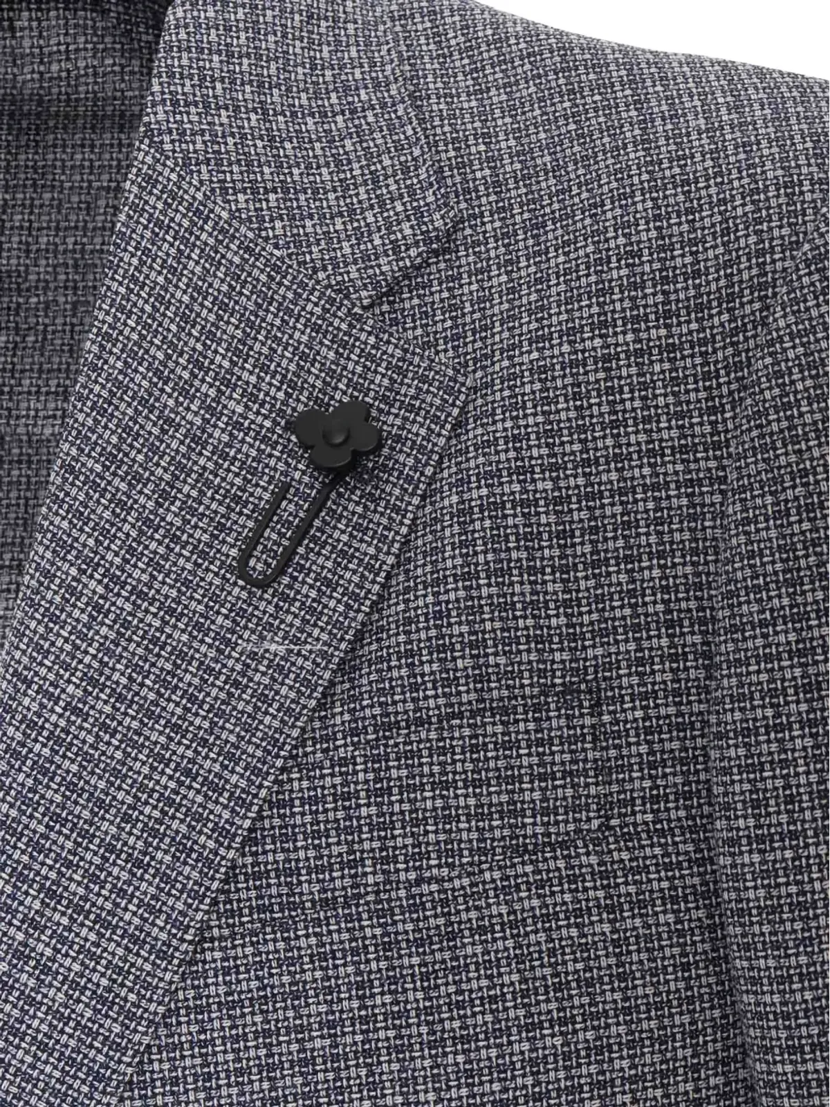 Lardini マイクロチェック柄のシングルブレストブレザー - 画像3