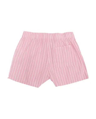 MC2 Saint Barth Kids ロゴパッチ付きストライプ柄ショートパンツ - サムネイル2