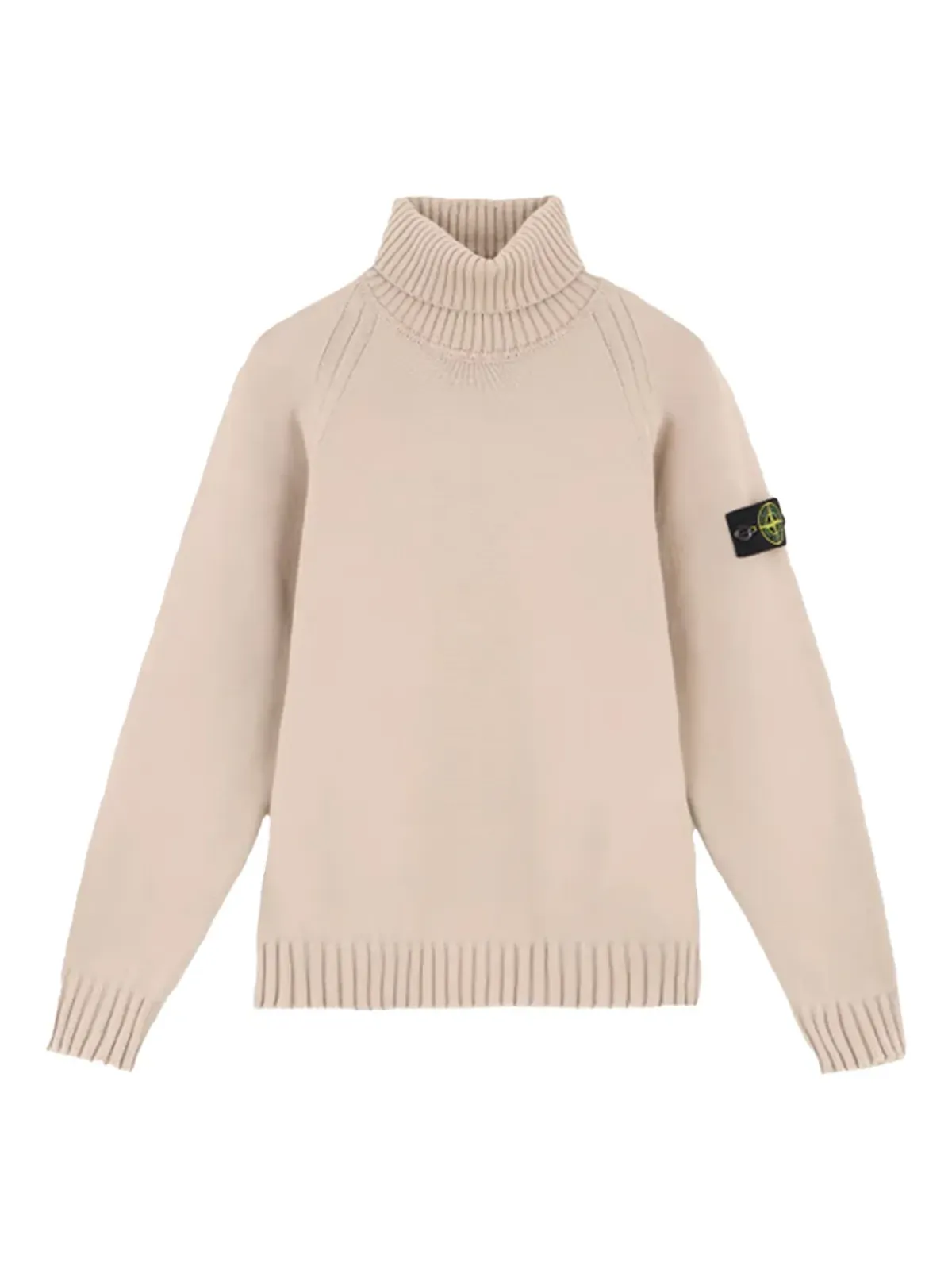 Stone Island Junior ロールネック ロゴパッチ セーター - 画像1