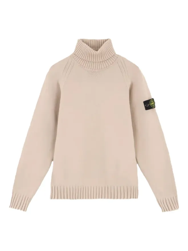 Stone Island Junior Stone Island Junior ロールネック ロゴパッチ セーターの商品画像