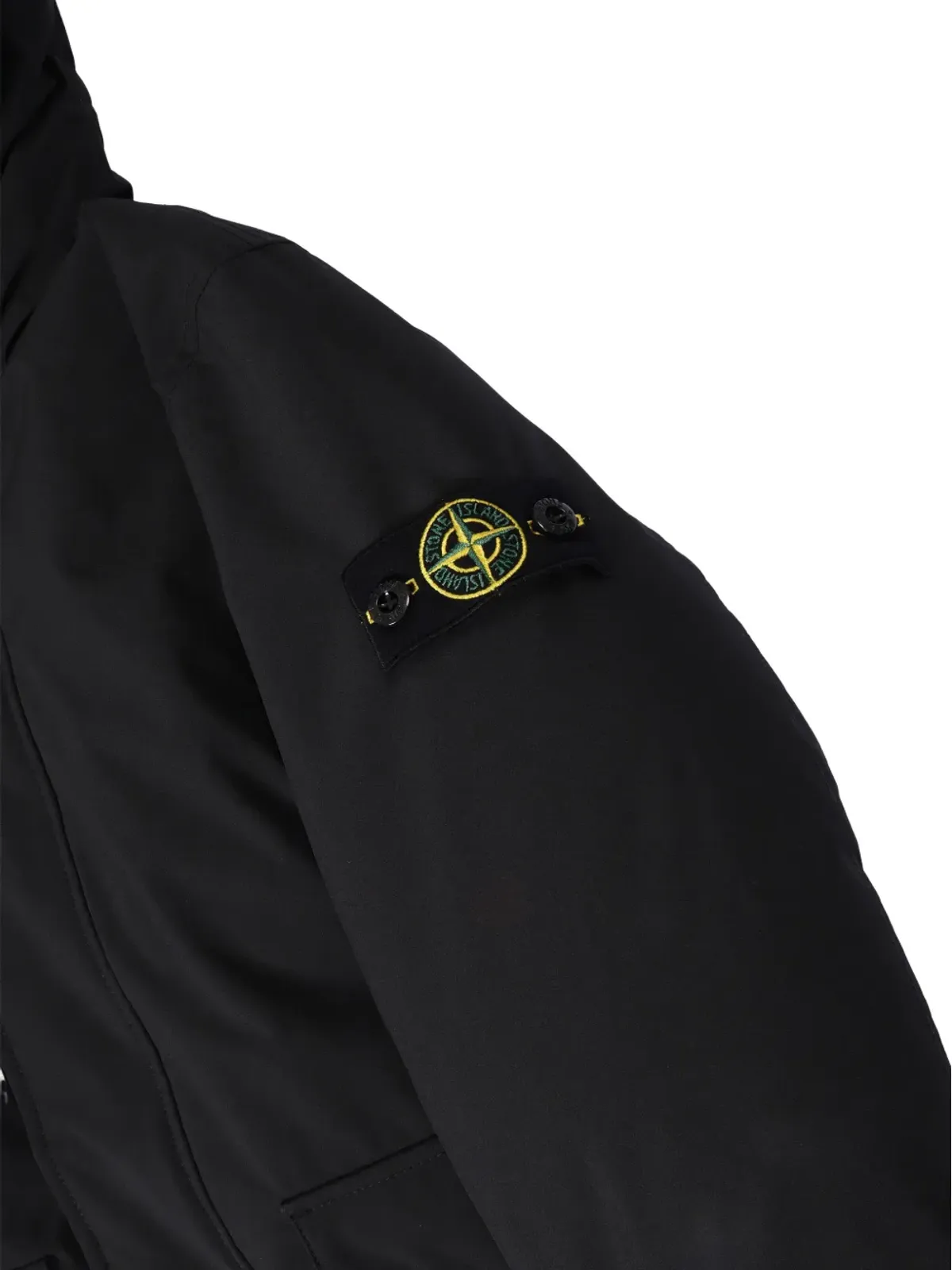 Stone Island Junior フード付きフラップポケットコート - 画像3