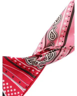 Faliero Sarti bandana柄シルクスカーフ（レッド） - サムネイル2