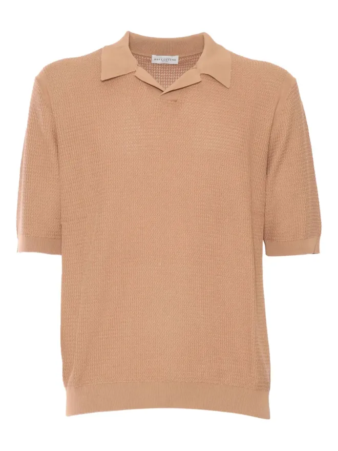 Ballantyne Ballantyne ワッフルニット ポロシャツの商品画像