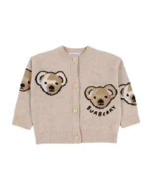 Burberry Kids クマ刺繍入りカーディガン - サムネイル1
