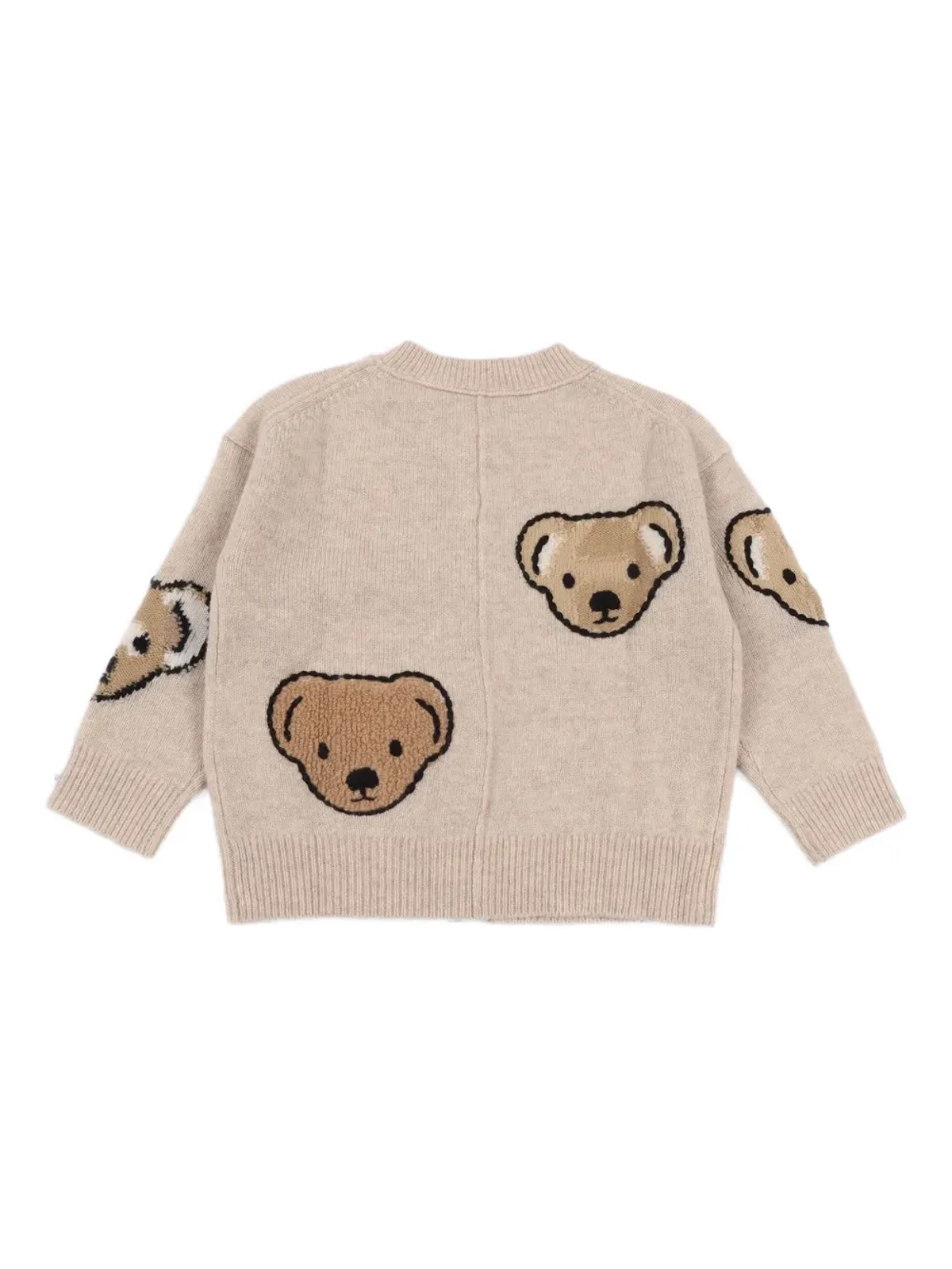 Burberry Kids クマ刺繍入りカーディガン - 画像2