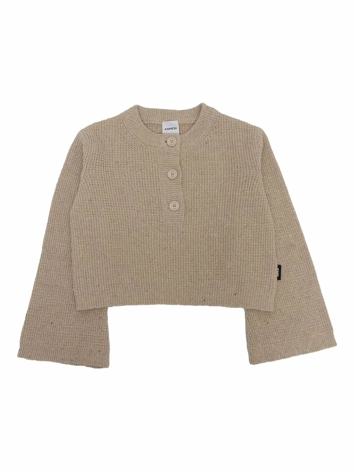 Aspesi Kids ボタン留めベルスリーブセーター - 画像1