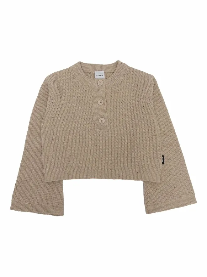 Aspesi Kids Aspesi Kids ボタン留めベルスリーブセーターの商品画像