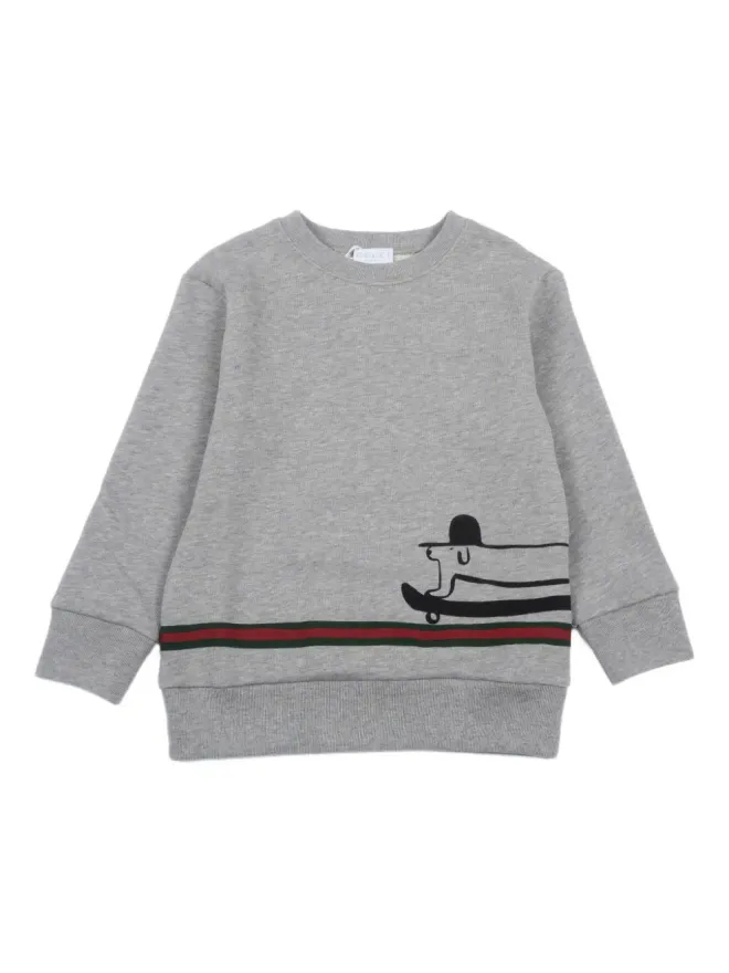 Gucci Kids Gucci Kids プリントデザイン コットン スウェットシャツの商品画像
