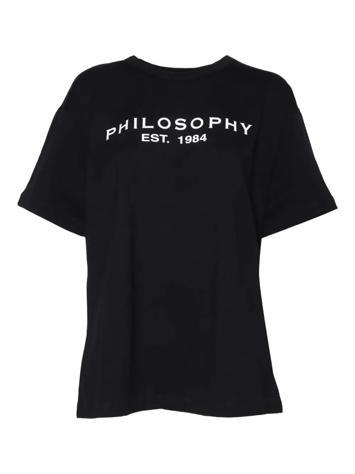 Philosophy Di Lorenzo Serafini Kids ロゴプリント コットンTシャツ - ブラック - 画像1