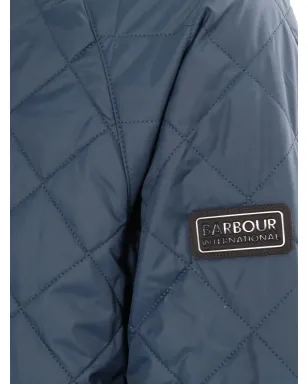 Barbour International ハーフェル ダイヤモンド柄キルテッド ボンバー ジャケット - サムネイル3
