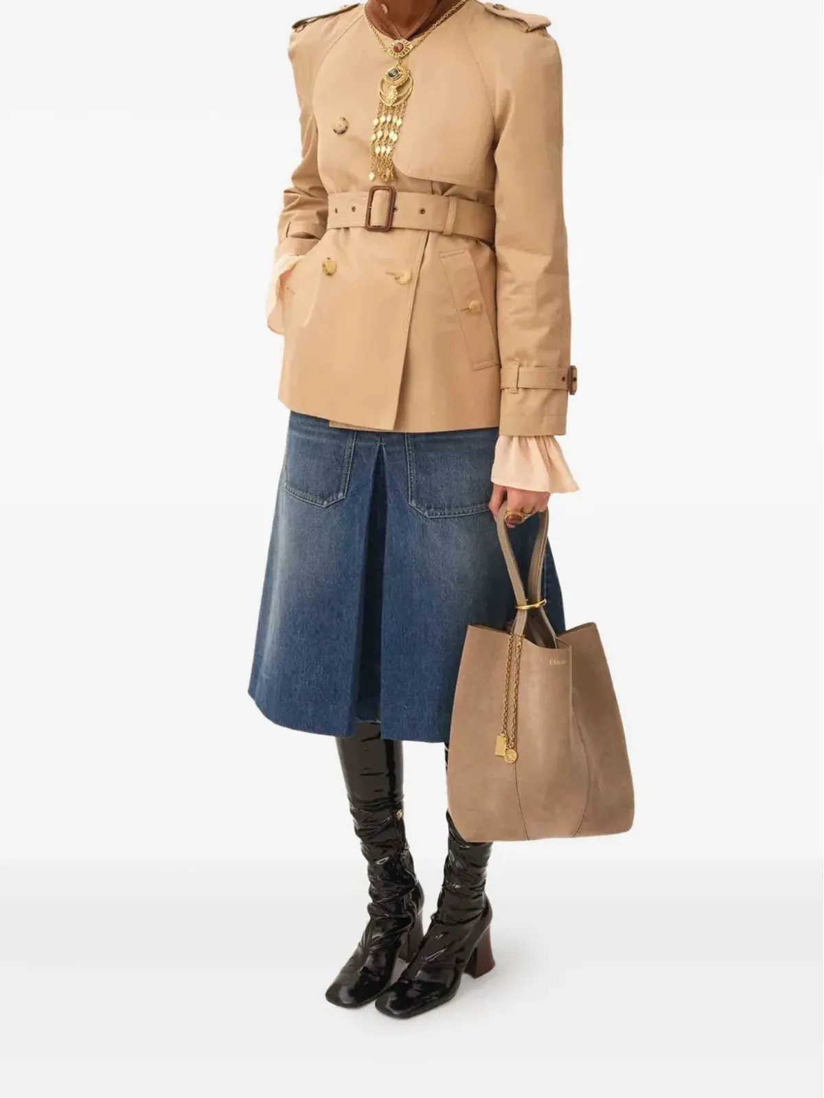 Chloé スピンチェーンディテール トートバッグ - 画像2