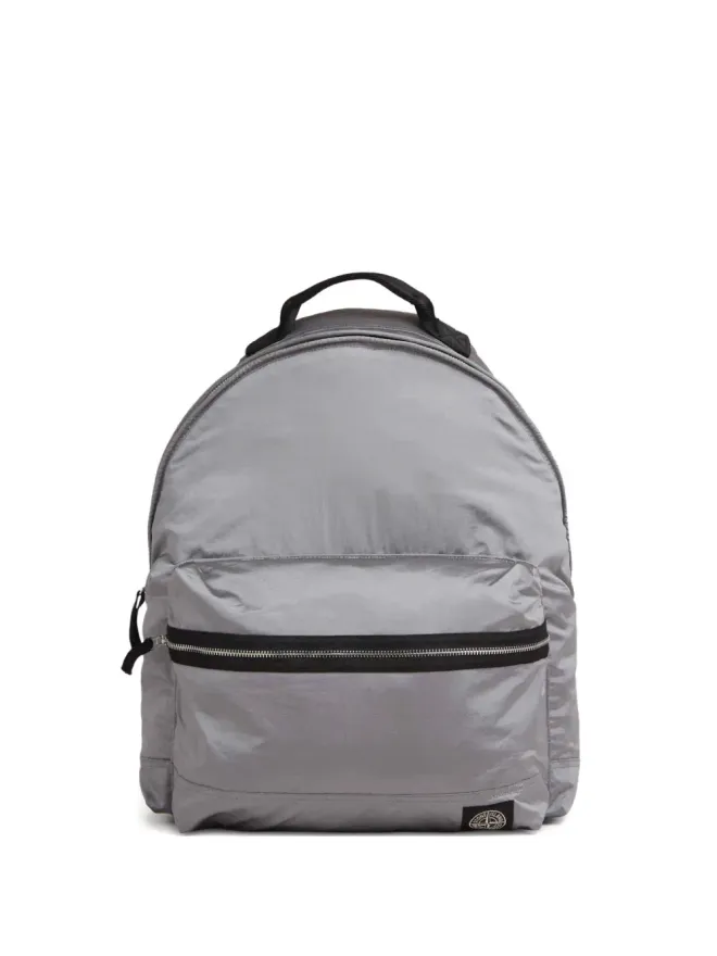 Stone Island Stone Island メタリックジップファスニングバックパック グレーの商品画像