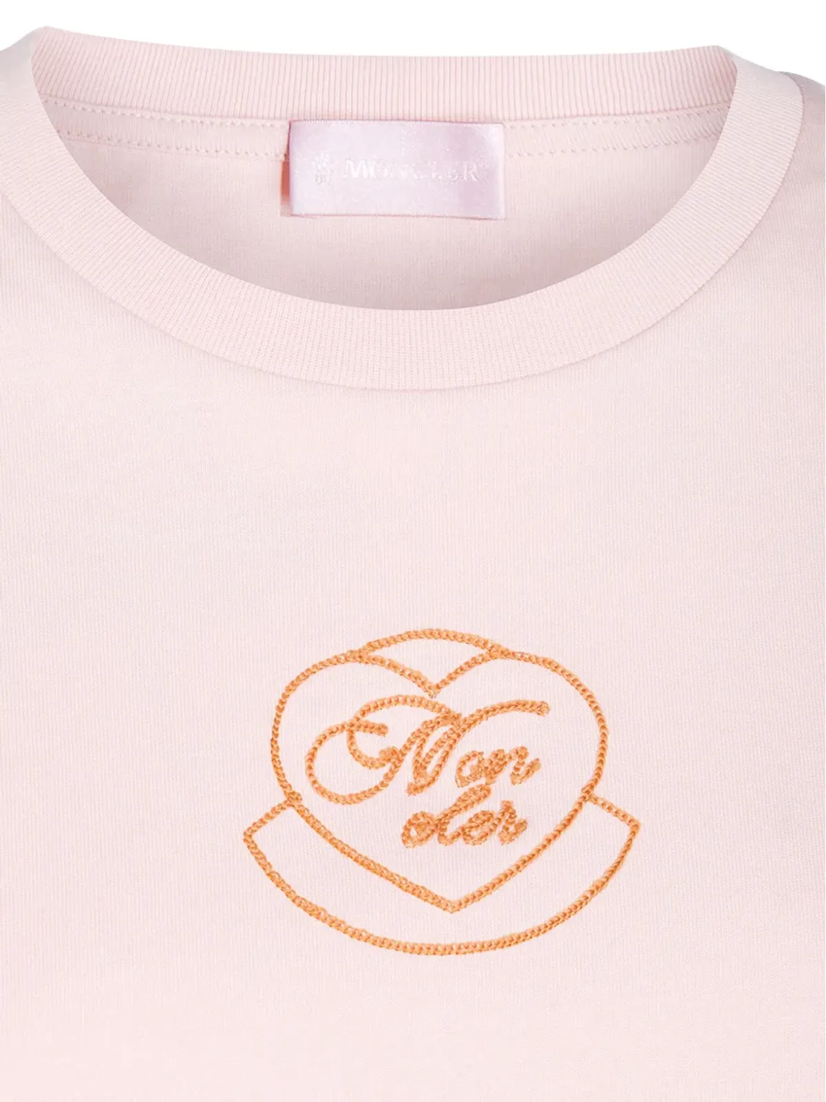 Moncler ハート刺繍ロゴ Tシャツ - 画像4