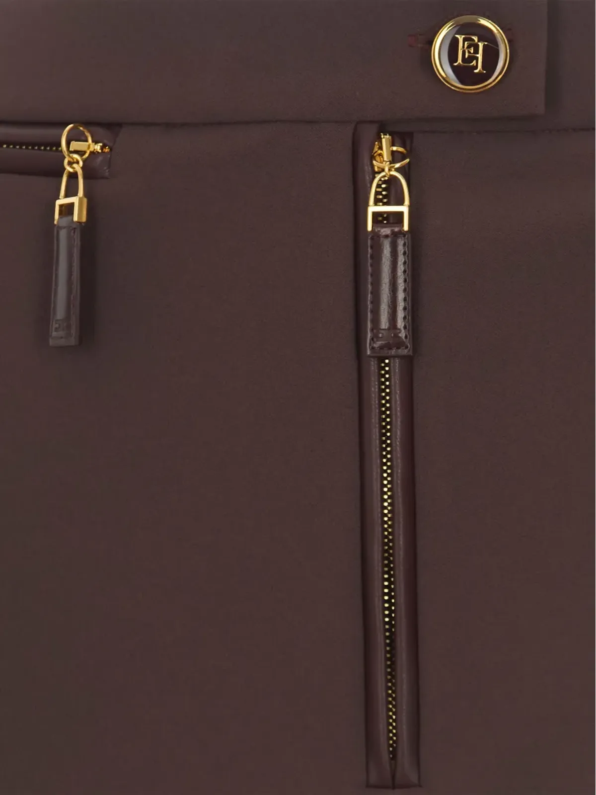Elisabetta Franchi ジップディテール ミニスカート - 画像3