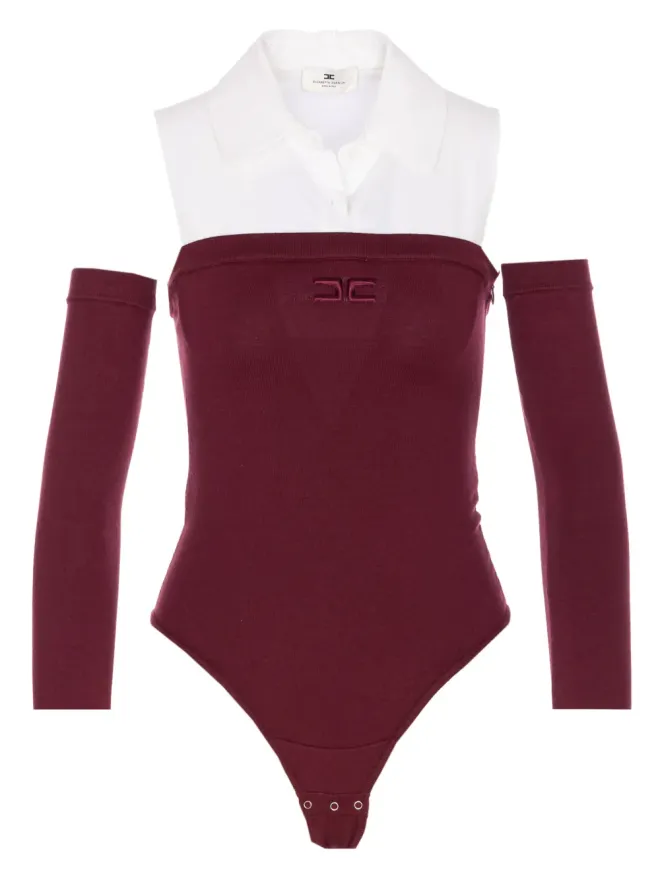 Elisabetta Franchi Elisabetta Franchi 刺繍ロゴ ボディスーツの商品画像