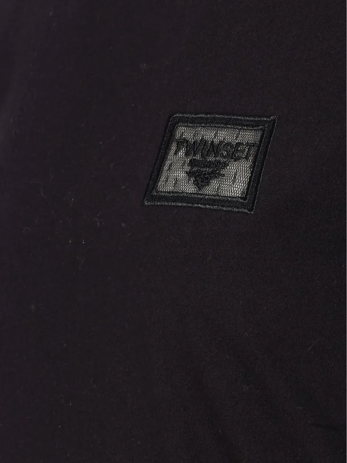 TWINSET 刺繍ロゴ入りクルーネック Tシャツ - 画像3