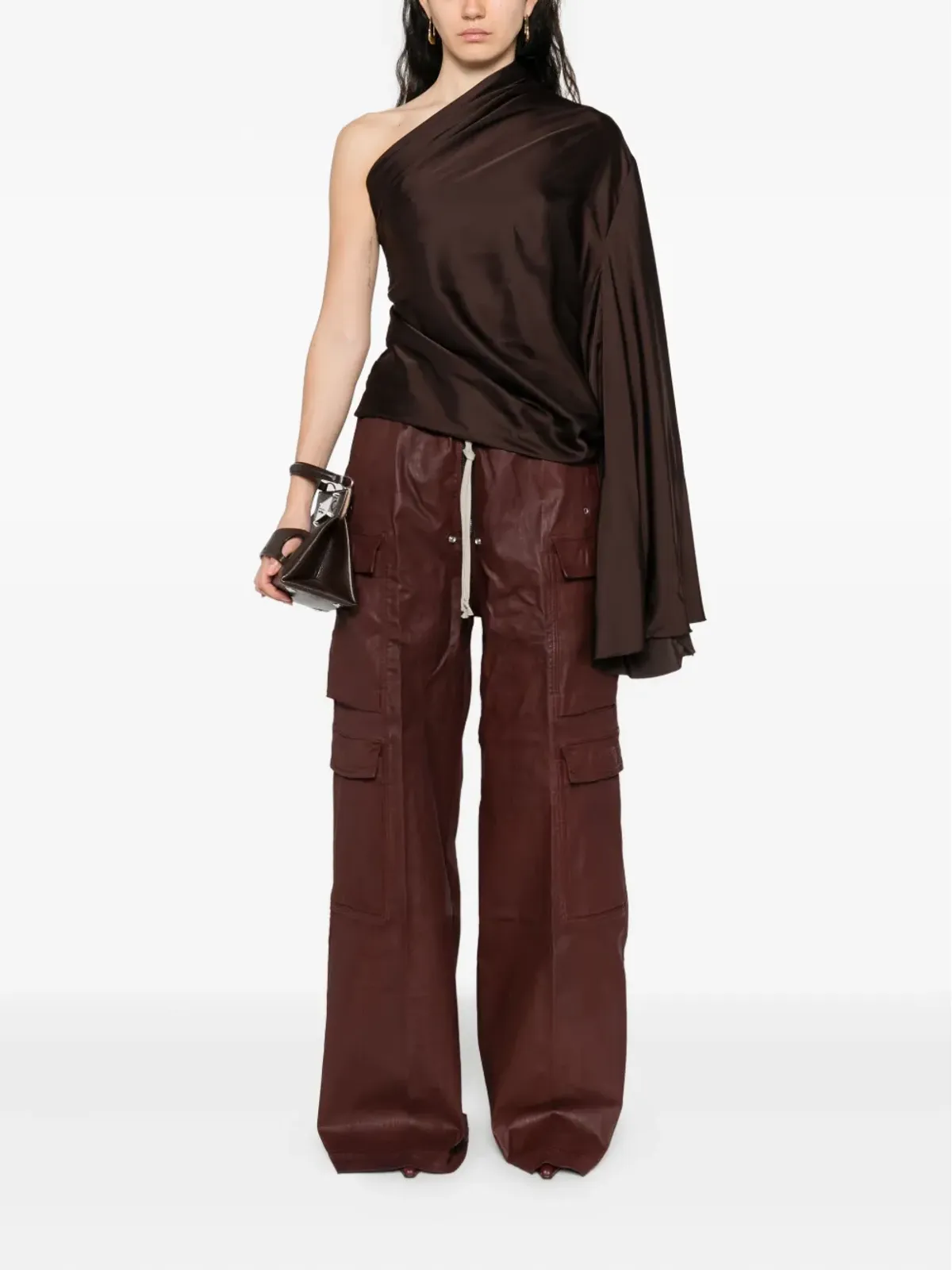 Rick Owens DRKSHDW カーゴポケット付きドローストリングパンツ - 画像2