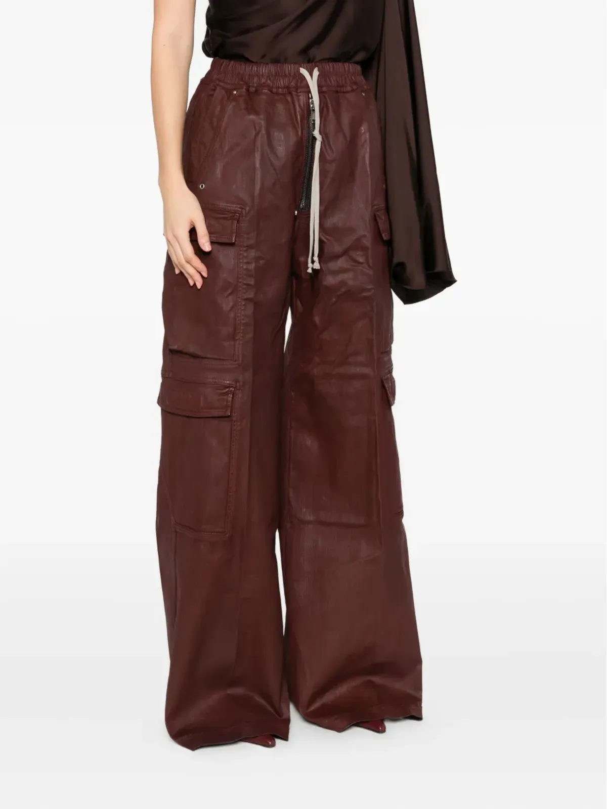 Rick Owens DRKSHDW カーゴポケット付きドローストリングパンツ - 画像3