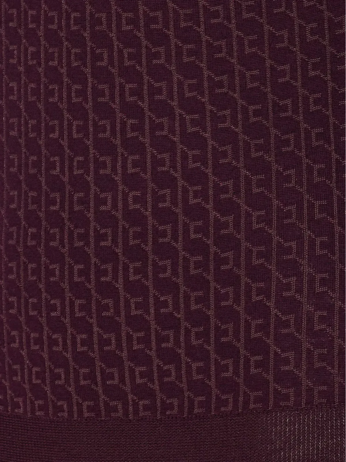 Elisabetta Franchi パターンジャカード長袖トップ - Purple - 画像3