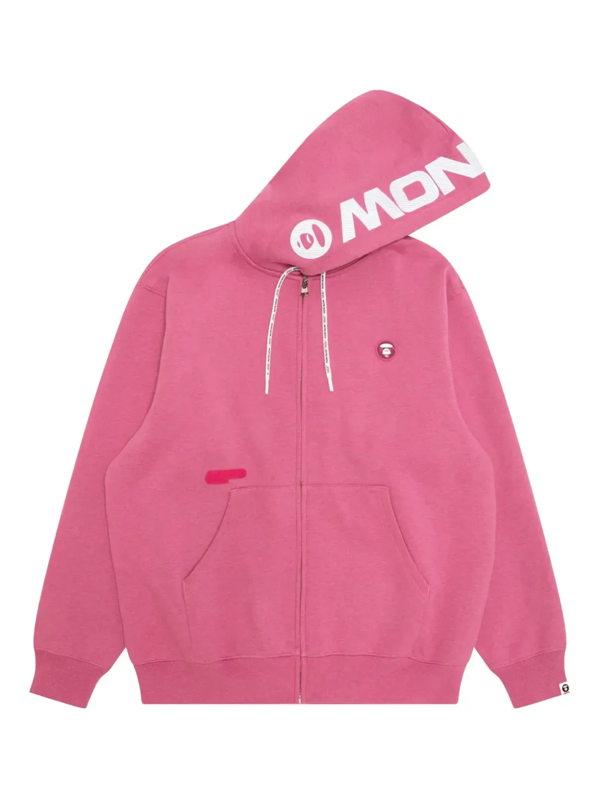 AAPE BY *A BATHING APE® ロゴディテール ジップアップフーディー - ピンク - 画像2