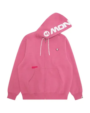 AAPE BY *A BATHING APE® ロゴディテール ジップアップフーディー - ピンク - サムネイル2