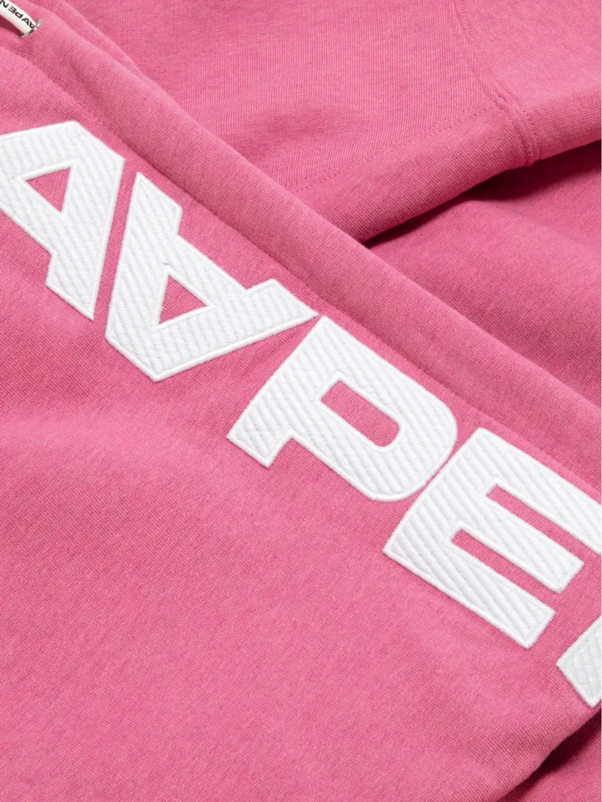 AAPE BY *A BATHING APE® ロゴディテール ジップアップフーディー - ピンク - 画像4