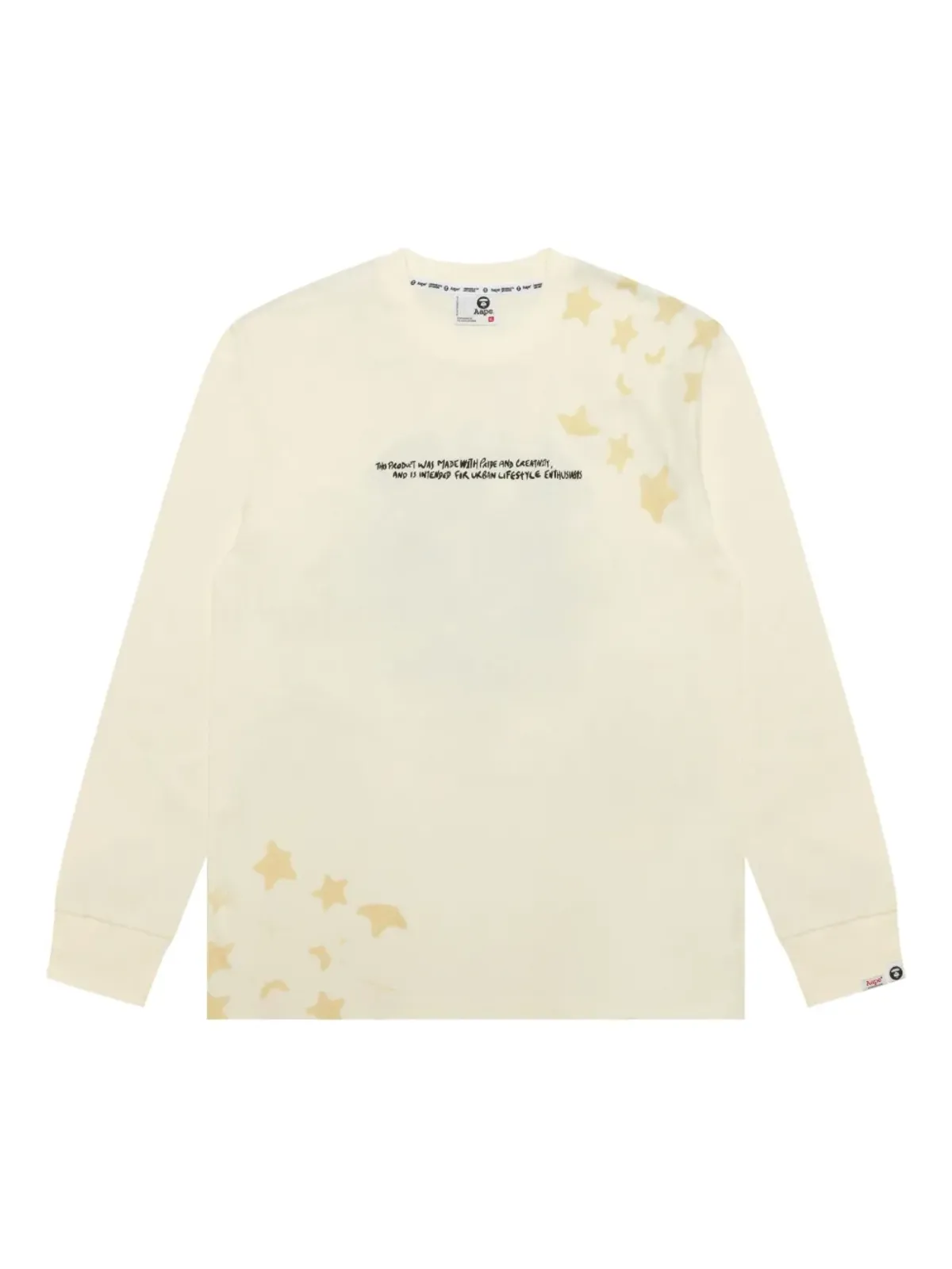AAPE BY *A BATHING APE® 星柄カモフラージュプリント長袖スウェットシャツ - 画像1