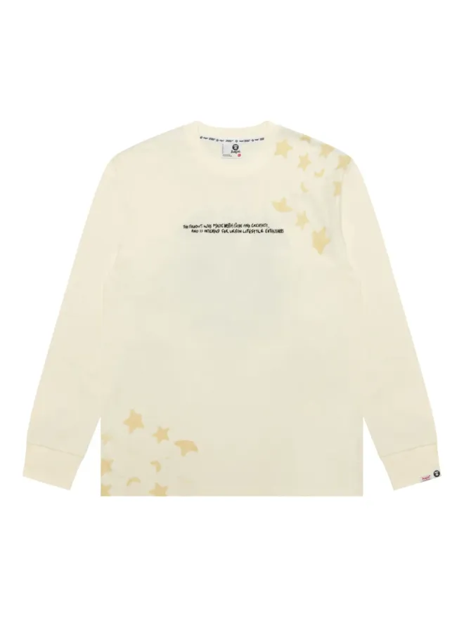 AAPE BY *A BATHING APE® AAPE BY *A BATHING APE® 星柄カモフラージュプリント長袖スウェットシャツの商品画像