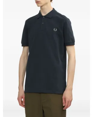 Fred Perry ローレルリース刺繍ポロシャツ - ブルー - サムネイル3