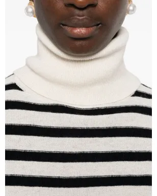 Allude ストライプ タートルネック セーター - サムネイル5