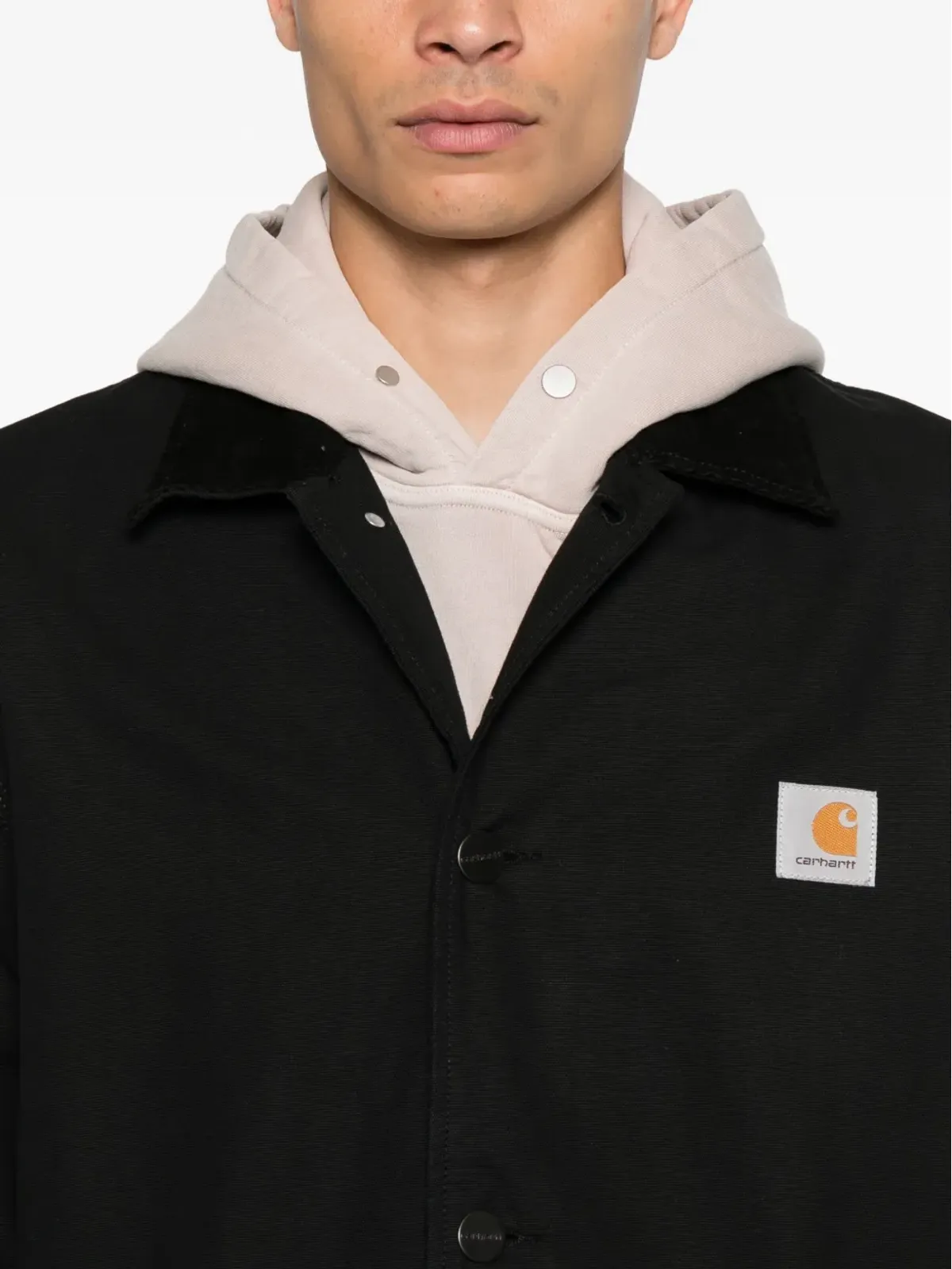 Carhartt WIP ウェブスター ボタン留め ロゴパッチ コート - 画像5