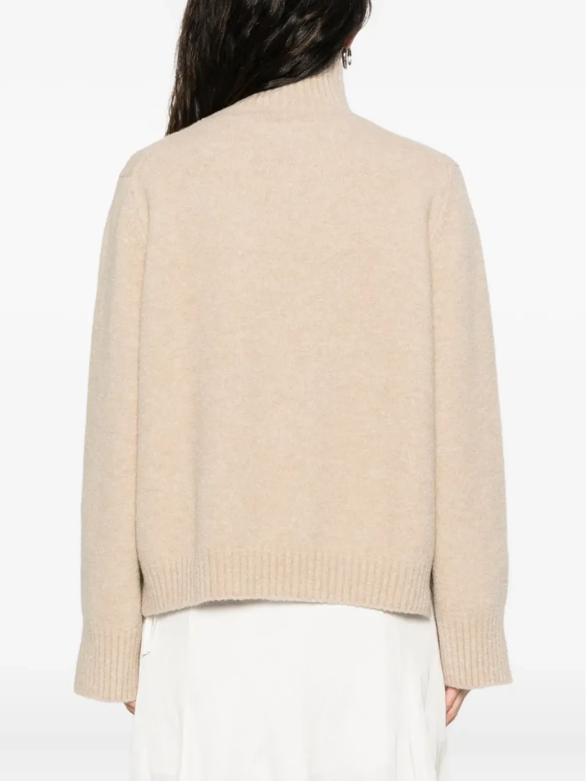 Allude ハイネック・スプリットカフ セーター - 画像4