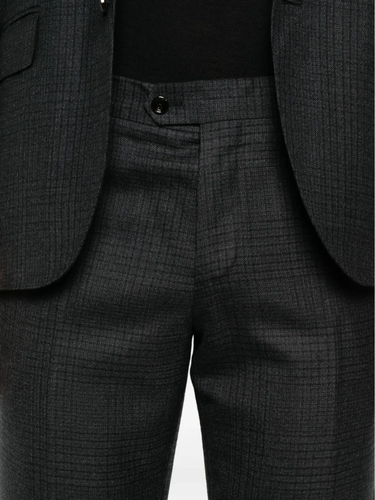 Lardini チェック柄ウールスーツ - グレー - 画像5