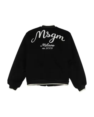 MSGM Kids ロゴ刺繍ジャケット - サムネイル2