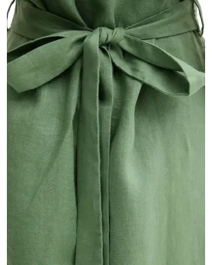 Pedro Del Hierro ベルト付きリネンワンピース - サムネイル3