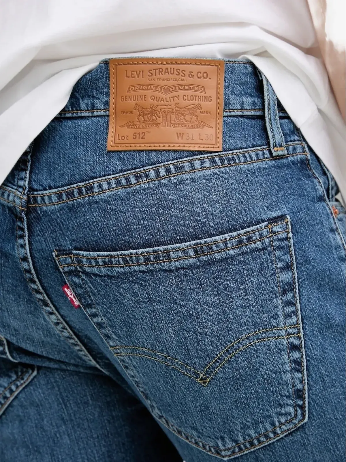 Levi's 512 ファイブポケット コットンジーンズ - ブルー - 画像3