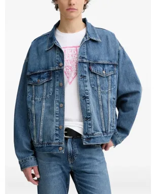Levi's トラッカー ボタンフロント デニムジャケット - ブルー - サムネイル1