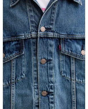 Levi's トラッカー ボタンフロント デニムジャケット - ブルー - サムネイル5
