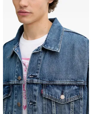 Levi's トラッカー ボタンフロント デニムジャケット - ブルー - サムネイル4