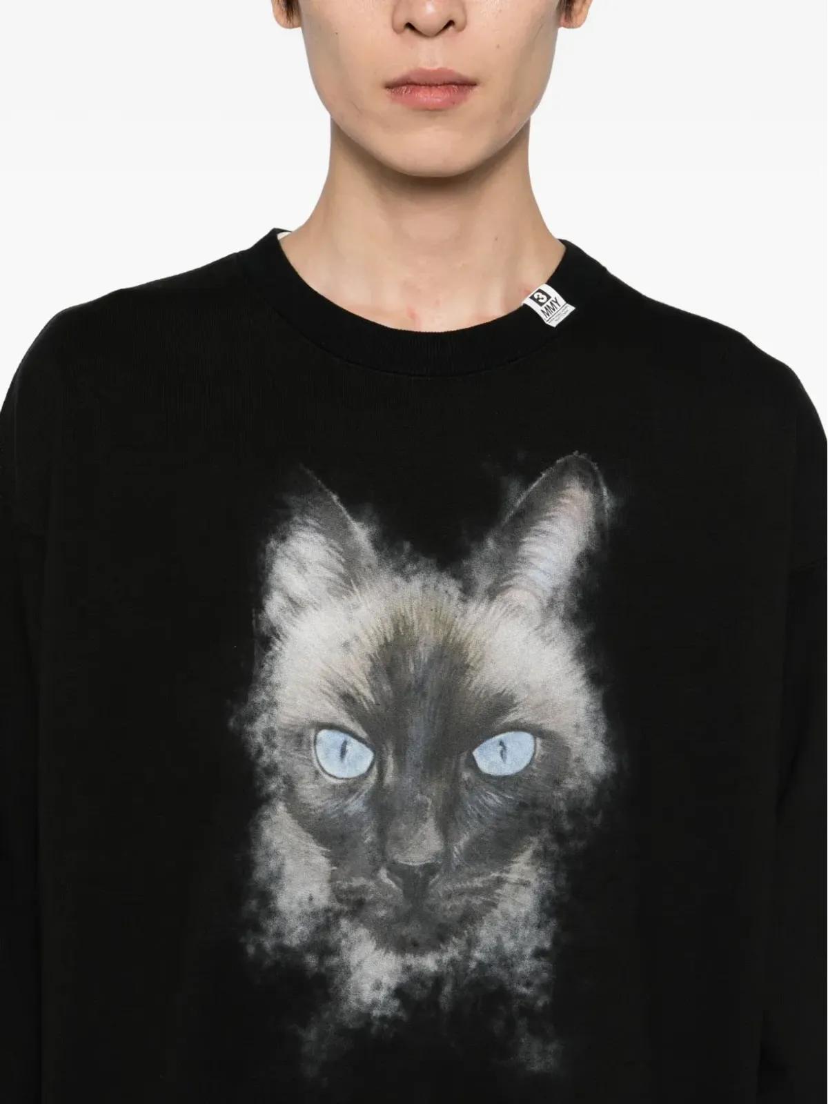 Maison MIHARA YASUHIRO 猫プリント コットン スウェットシャツ - 画像5
