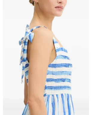 Pedro Del Hierro スモックストライプミディドレス - サムネイル3