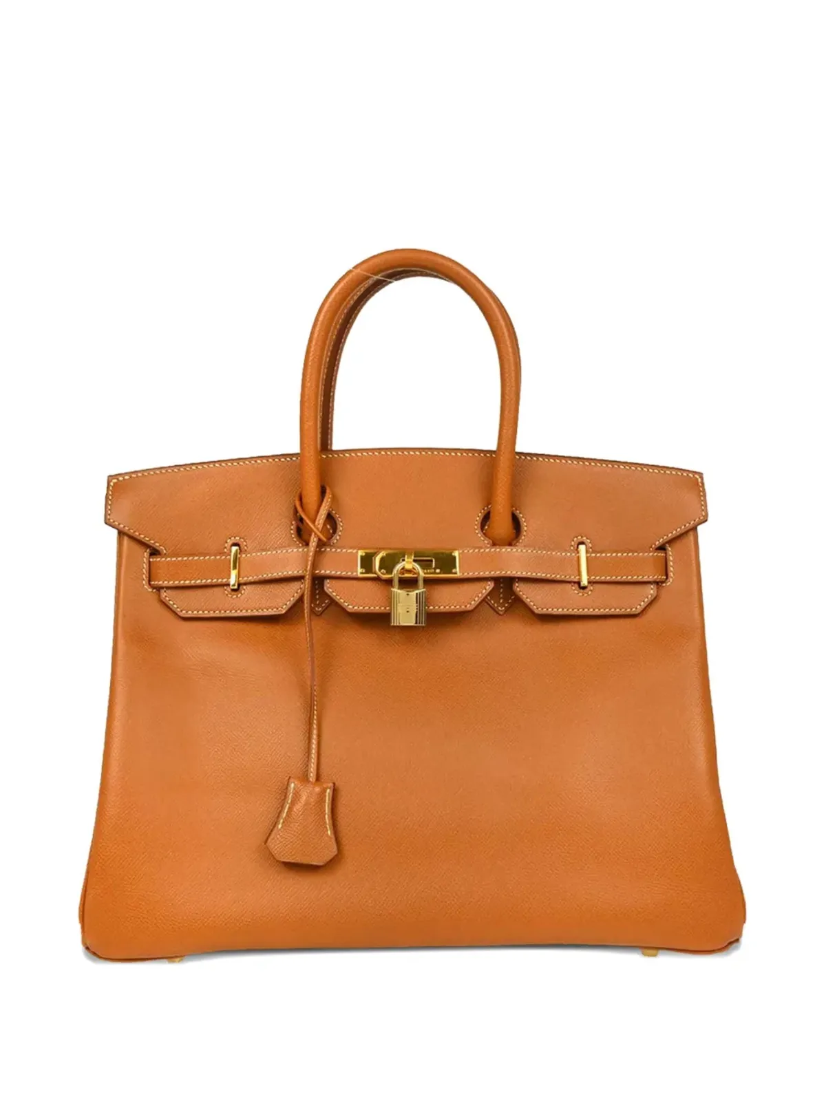 Hermès Pre-Owned Courchevel Birkin バッグ ブラウン - 画像1