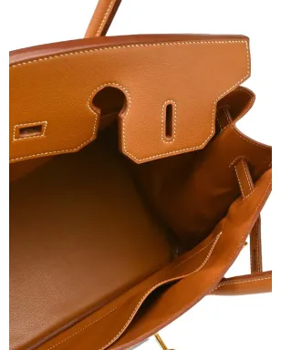 Hermès Pre-Owned Courchevel Birkin バッグ ブラウン - サムネイル4