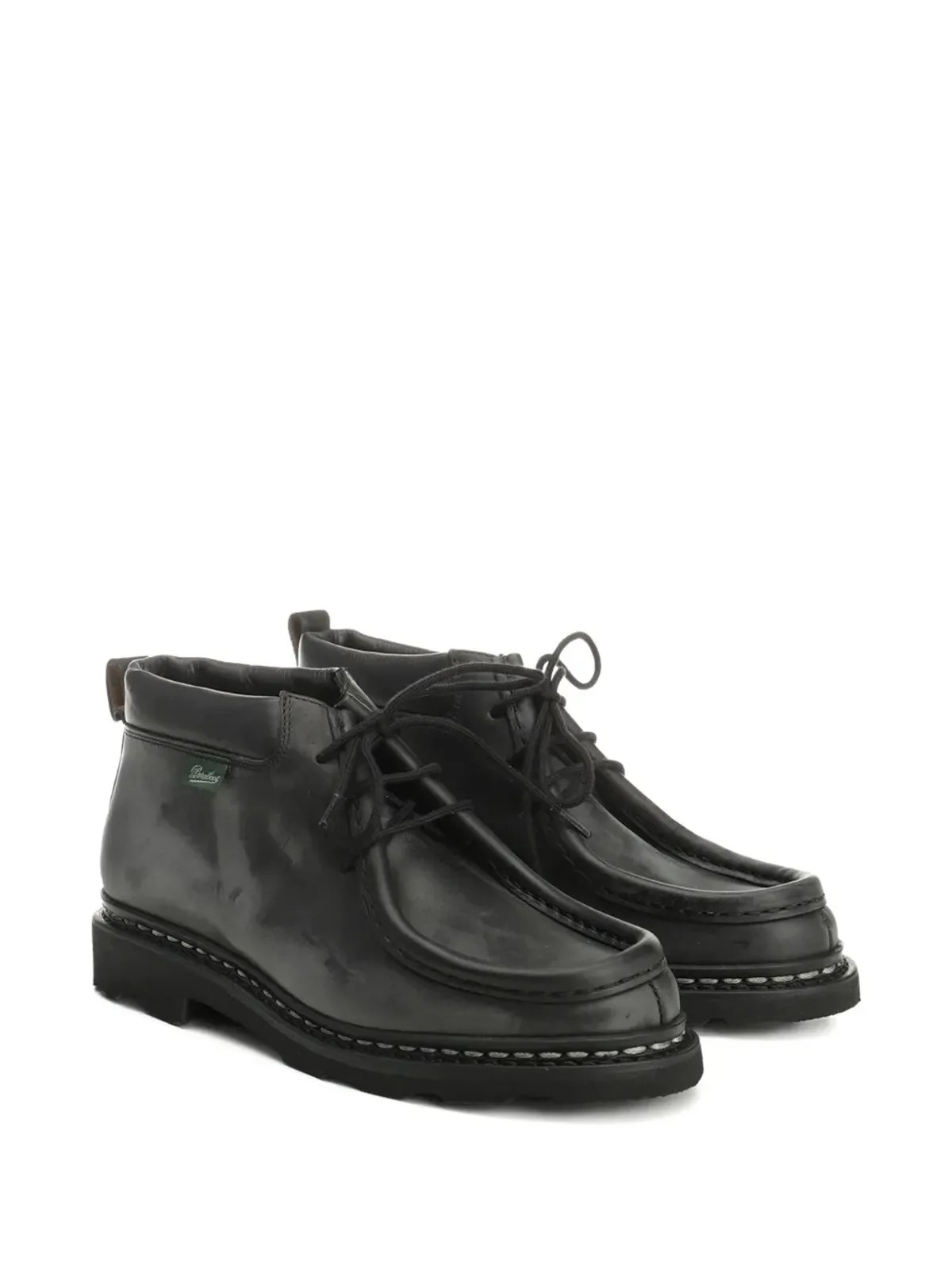 Paraboot レザー レースアップ アンクルブーツ - 画像2