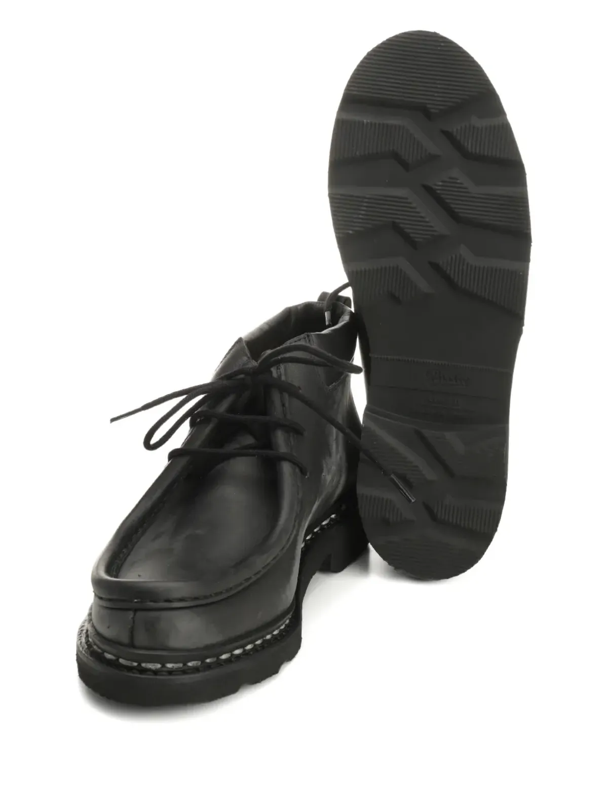 Paraboot レザー レースアップ アンクルブーツ - 画像4