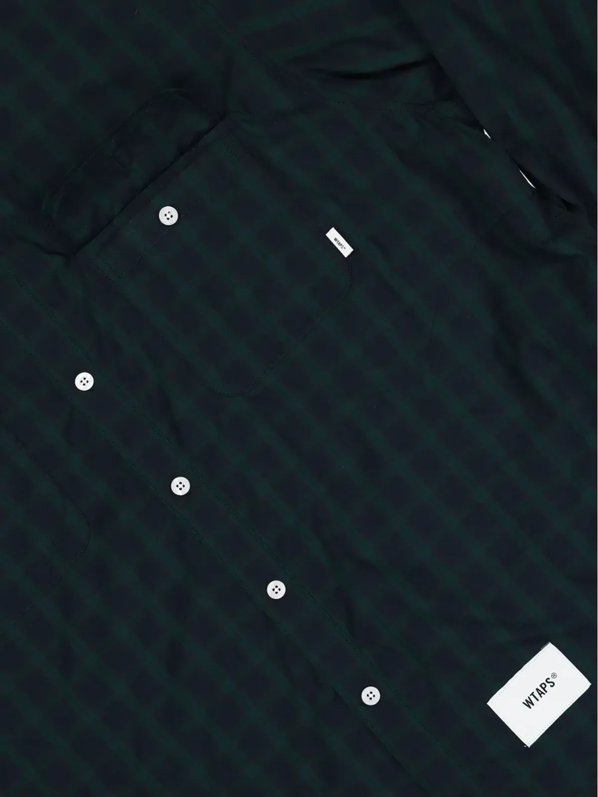 WTAPS ポケットディテール プラッドシャツ - Green - 画像4