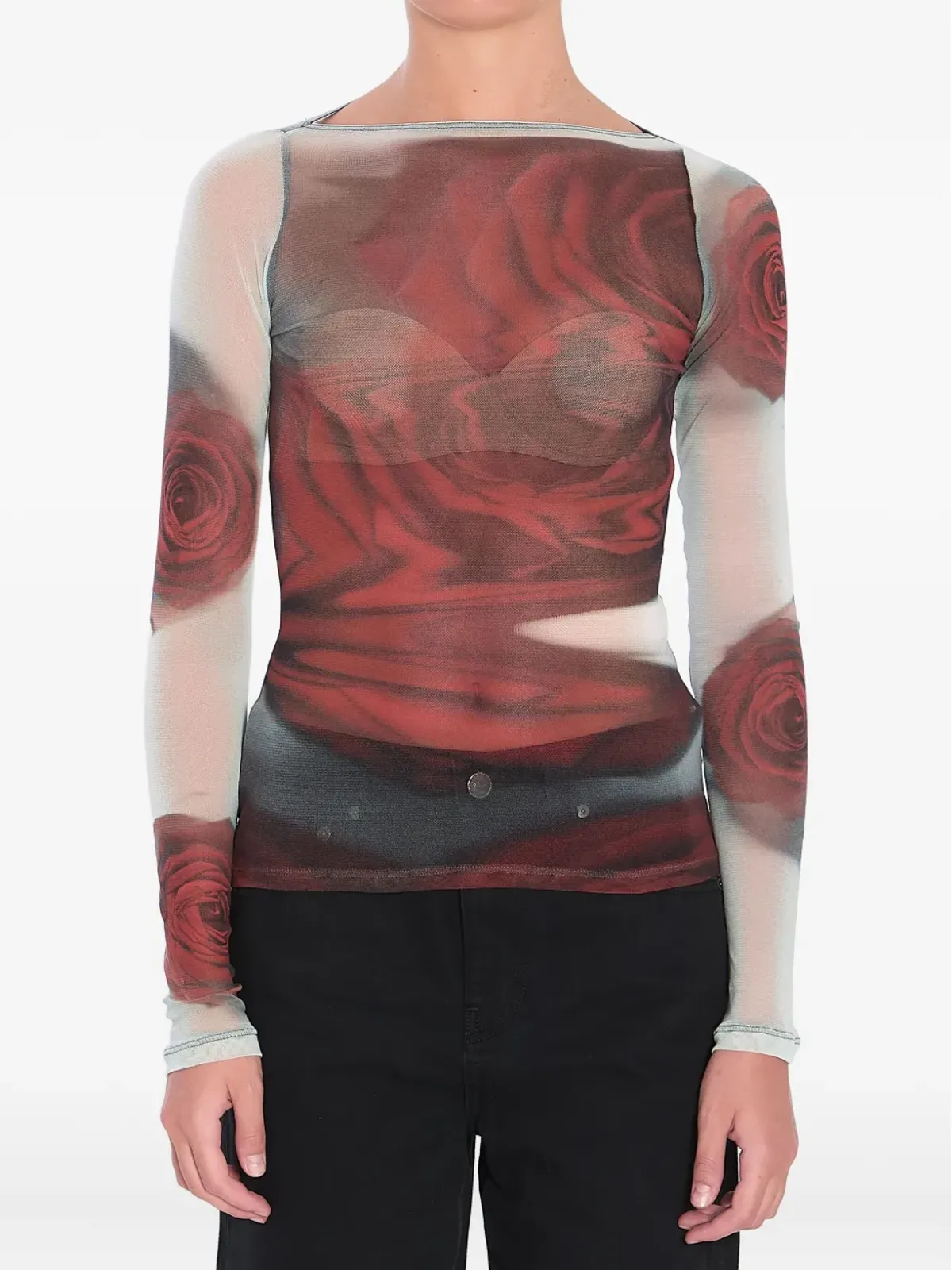 Jean Paul Gaultier ブラーリーローズ トップ - 画像1