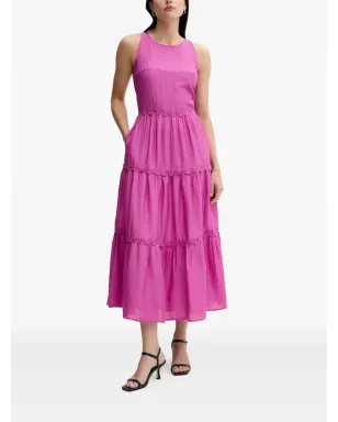 Pedro Del Hierro スカラップ装飾ティアードミディドレス - サムネイル2